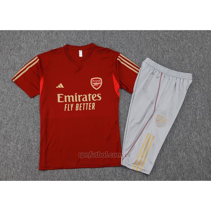 Chandal del Arsenal Manga Corta 2023-2024 Rojo - Pantalon Corto